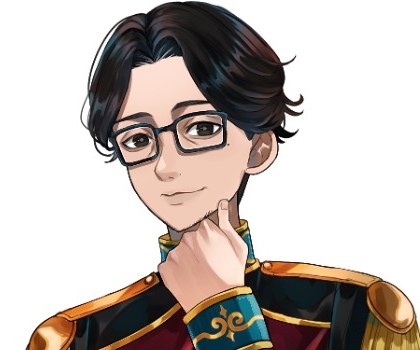 代表の似顔絵